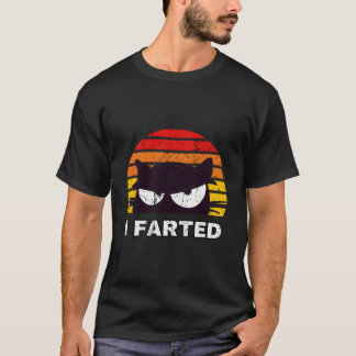 いたずら猫に餌をあげたパパのジョーク ダストレスデザイン Tシャツ