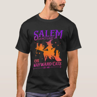 いたずら猫のためのセーラム保護施設のハロウィン Tシャツ