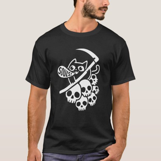 いたずら猫のクラシック コスチュームデザイン Tシャツ (正面)