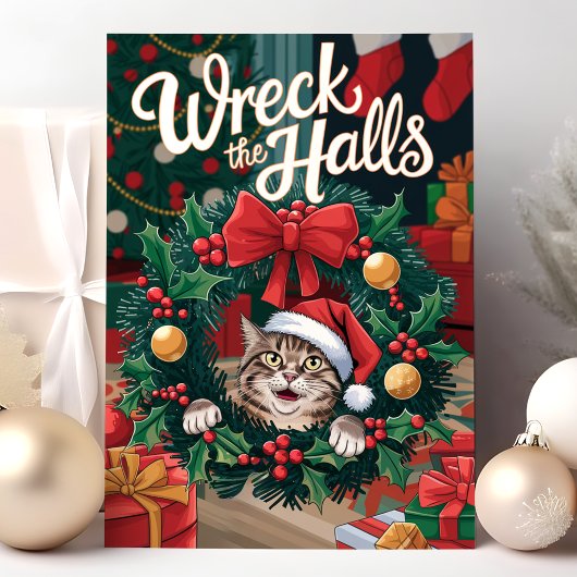 いたずら猫のクリスマスカード シーズンカード