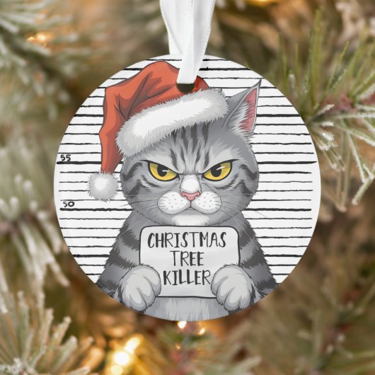 いたずら猫のクリスマスツリー破壊王のオーナメント オーナメント (ツリー)