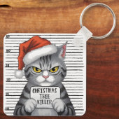 いたずら猫のクリスマスツリー破壊者 キーホルダー (裏面)