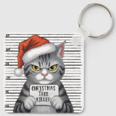 いたずら猫のクリスマスツリー破壊者 キーホルダー (裏面)