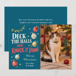 いたずら猫のクリスマスフォトカード シーズンカード