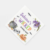 いたずら猫のハロウィンお誕生日パーティ、年齢不問 スタンダードランチョンナプキン (角)