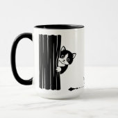 いたずら猫のマグカップ マグカップ (左)