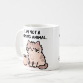 いたずら猫の朝のユーモア コーヒーマグカップ (正面左)