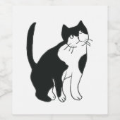 いたずら猫の肖像画 ワインラベル (シングルラベル)