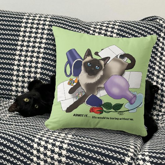 いたずら猫 クッション