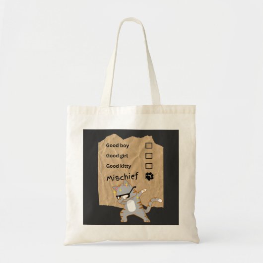 いたずら猫 トートバッグ (正面)
