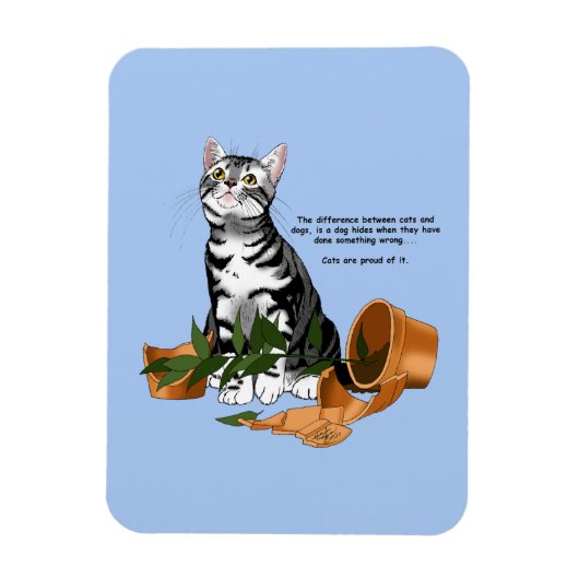 いたずら猫 マグネット (縦)