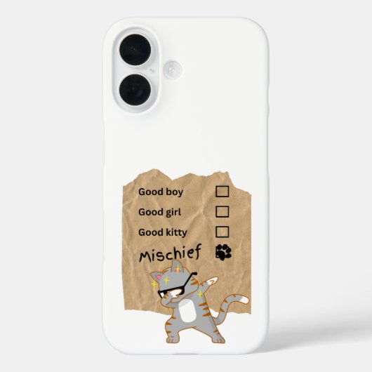 いたずら猫 Case-Mate iPhoneケース (裏面)