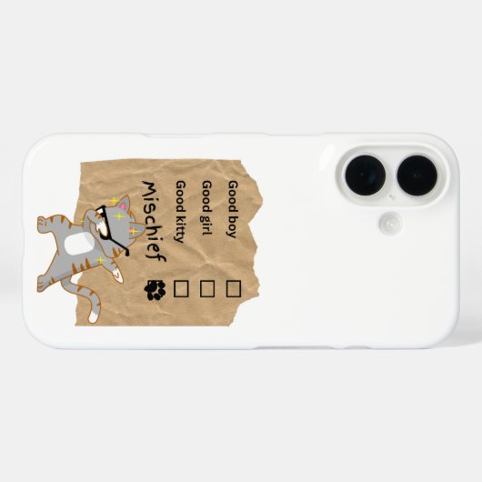 いたずら猫 Case-Mate iPhoneケース (裏面 (横))