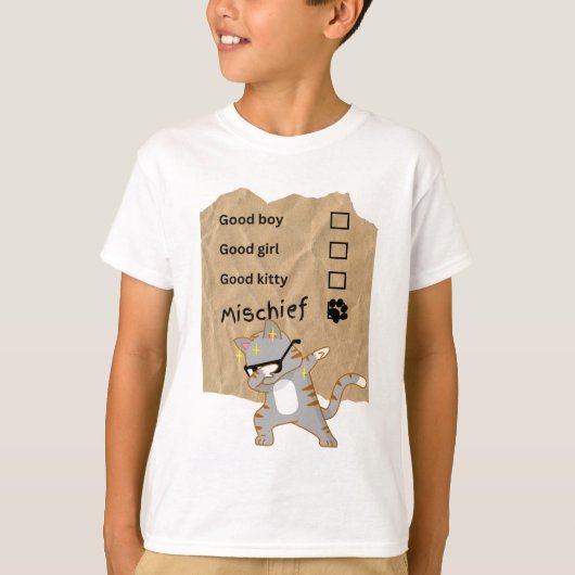 いたずら猫 Tシャツ (正面)