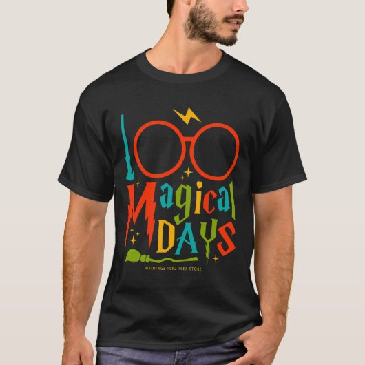 いたずら管理先生の日100魔法 Tシャツ (正面)