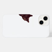 「いたずら黒猫ののぞき見スマホケース」 Case-Mate iPhoneケース (裏面 (横))