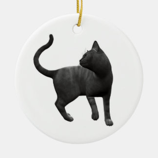 いたずら黒猫オーナメント セラミックオーナメント