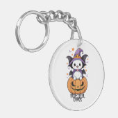 いたずら | こうもり、帽子、カボチャ キーホルダー (正面左)