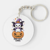 いたずら | こうもり、帽子、カボチャ キーホルダー (裏面)
