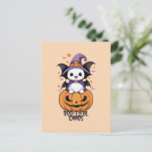 いたずら | こうもり、帽子、カボチャ シーズンポストカード (スタンド正面)