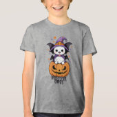 いたずら | こうもり、帽子、カボチャ トライブレンドＴシャツ (正面)
