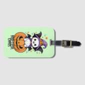 いたずら | こうもり、帽子、カボチャ ラゲッジタグ (正面横)