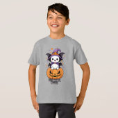 いたずら | こうもり、帽子、カボチャ Tシャツ (正面フル)