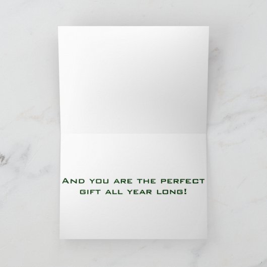 いたずら?それともいい子?クリスマスに愛してる シーズンカード (内部)