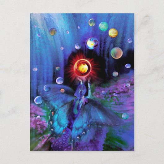 いたずら、はがき ポストカード (正面)