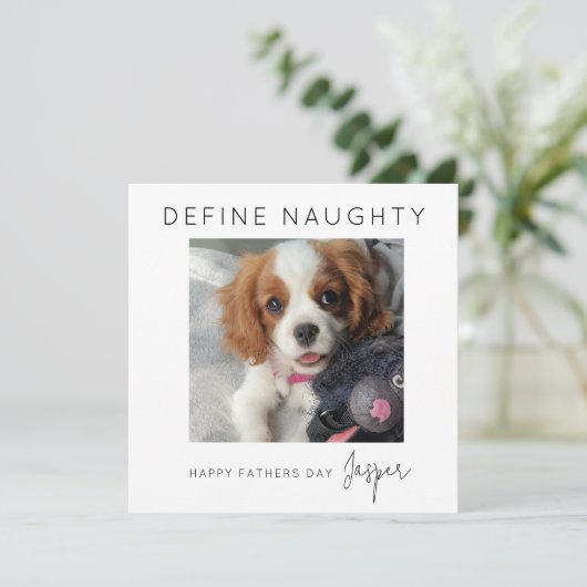 いたずら | 5枚の写真のコラージュ | 父の日 シーズンカード (スタンド正面)