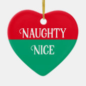 いたずらor優しい クリスマスの二面性 セラミックオーナメント (正面)