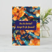 いたるところでオレンジ色の花 招待状 (スタンド正面)