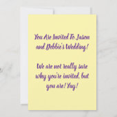 いたるところでオレンジ色の花 招待状 (裏面)