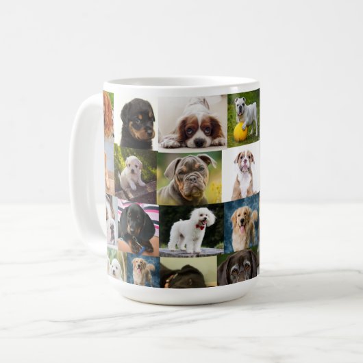 いたるところで子犬 コーヒーマグカップ (正面左)