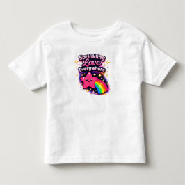 いたるところに愛を撒く2 ー 可愛い女の子 トドラーTシャツ