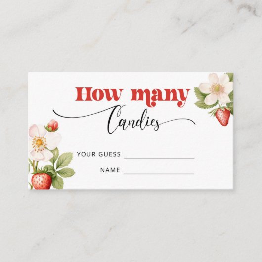 いちごいくつキャンディ推測ゲーム エンクロージャーカード (正面)