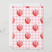 いちごいちごスウィートボヘミアン1歳の誕生日 招待状 (裏面)