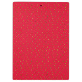 いちごおもしろいの背景の赤 クリップボード (裏面)