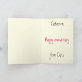 いちごおもしろい&クリー予測できなム漫画のラブアート カード (内部)