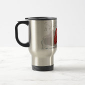 いちごおよびクリーム色のタンブラー トラベルマグ (左)