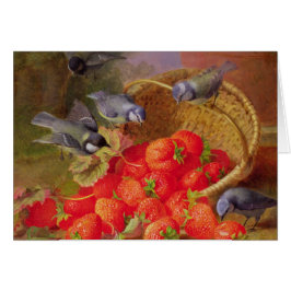 いちごおよびBluetitsの静物画