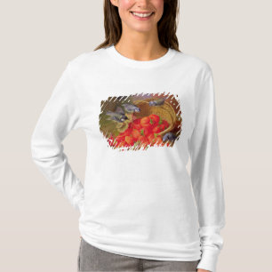 いちごおよびBluetitsの静物画 Tシャツ