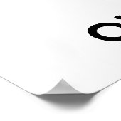 いちごお洒落のカスタムベビーNAME Art ポスター (角)