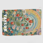 いちごお洒落パッチ ゴルフタオル (横)