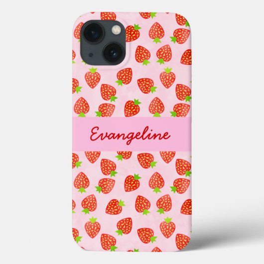 いちごかわいらしクリームパタパーソナライズされたーン Case-Mate iPhoneケース (裏面)