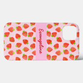 いちごかわいらしクリームパタパーソナライズされたーン Case-Mate iPhoneケース (裏面 (横))