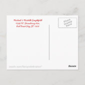 いちごかわいらしクリーム模様 ポストカード (裏面)