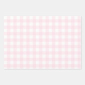 いちごかわいらしミルクシェイクピンクバッファロープレイド ラッピングペーパーシート (正面3)