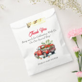 いちごかわいらし赤ちゃんシャワー フェイバーバッグ (封をした状態)