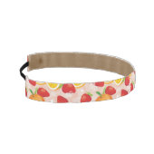 いちごが付いている抽象的なパターン アスレチックヘッドバンド (左)